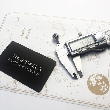 Damen-Charm-Anhänger Schlange Perlen romantisch aus Sterlingsilber
