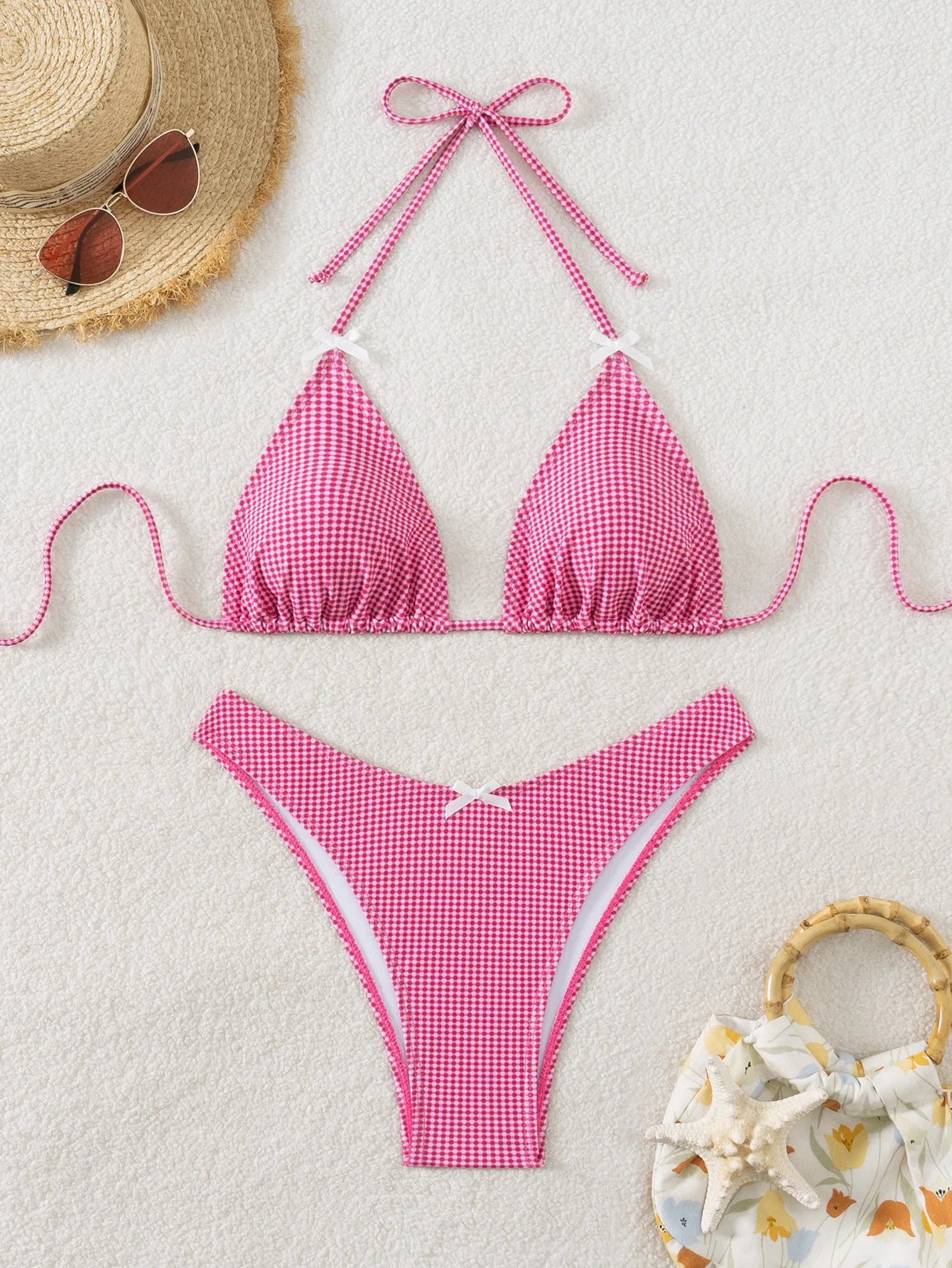 Glamouröses Push-up-Bikini-Set für Damen mit brasilianischem Schnitt – perfekt für Strand und Pool