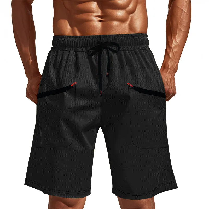 Lässige Herren-Sommershorts mit sportlichem, atmungsaktivem Design – schnelltrocknend und trendig in Uni-Farben