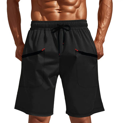 Lässige Herren-Sommershorts mit sportlichem, atmungsaktivem Design – schnelltrocknend und trendig in Uni-Farben