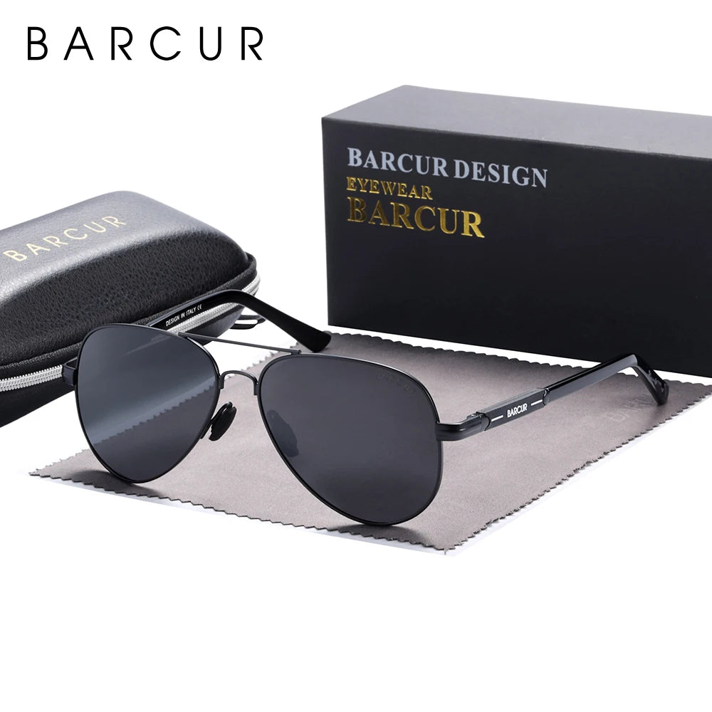 Sonnenbrille oval Edelstahl polarisiert UV400 Pendeln Herren