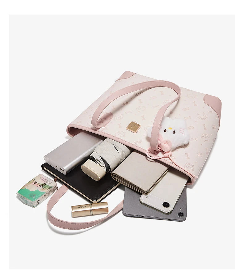 Damen Schultertasche Aus PVC-Leder Mit Großer Kapazität Im Alltag