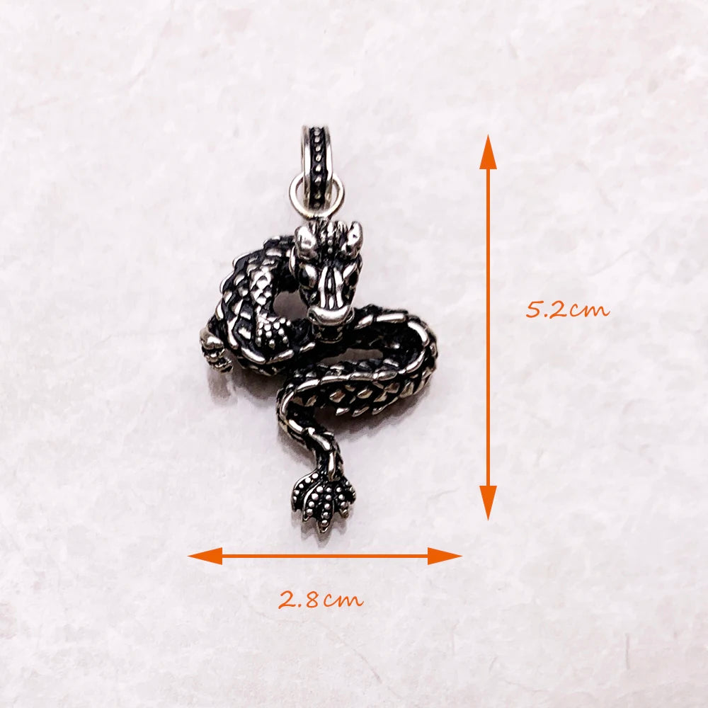 Damen-Anhänger Drache Punk Rebel aus Sterlingsilber