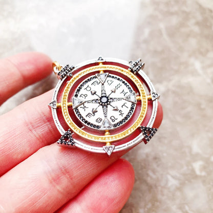 Damen-Charm-Anhänger Amulett magisch Natur Elemente aus Sterlingsilber