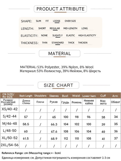 Produktattribute: Materialzusammensetzung, Form und Elastizität für AMII Wollstrickpullover