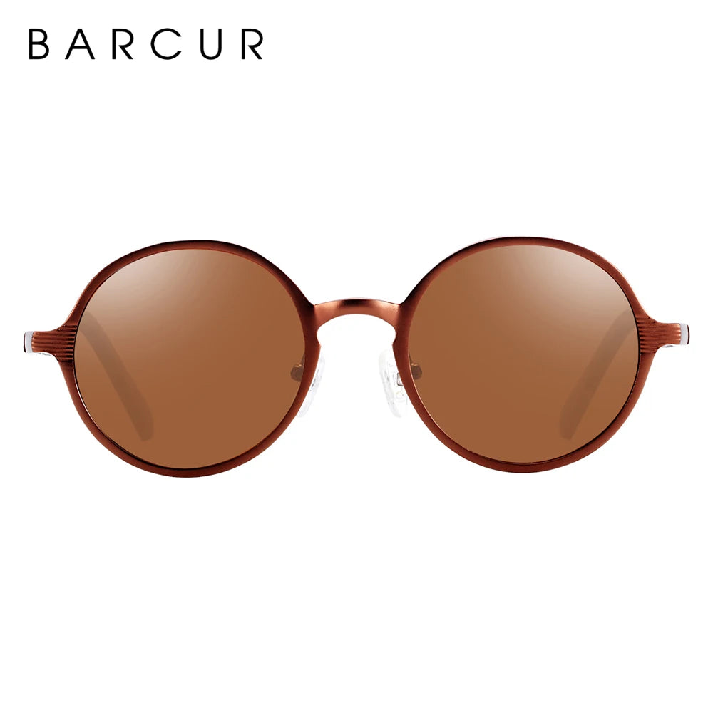 Sonnenbrille rund schwarz Retro Vintage polarisiert UV400 Herren Damen