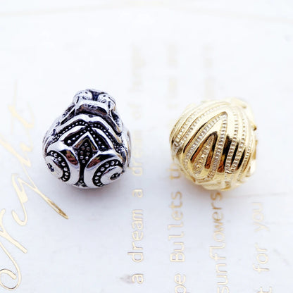Damen-Charm-Anhänger Löwe Rebel Karma Perlen aus Sterlingsilber