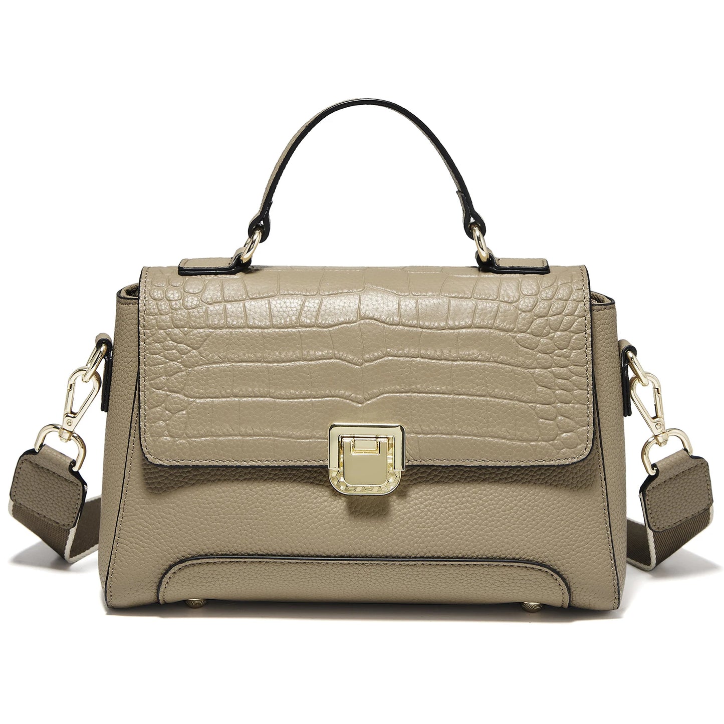 Damen Schultertasche aus Echtem Leder Simple Crossbody
