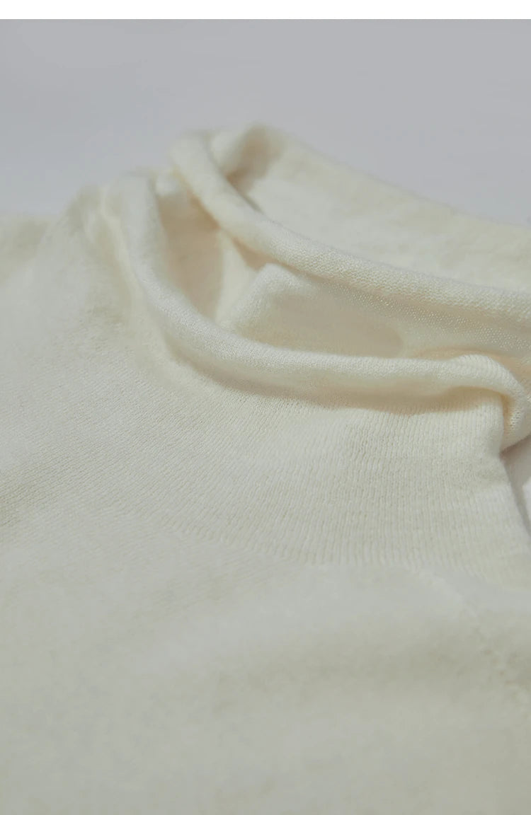 Damen-Rollkragenpullover 100 % Wolle gerade einfarbig Herbst-Winter