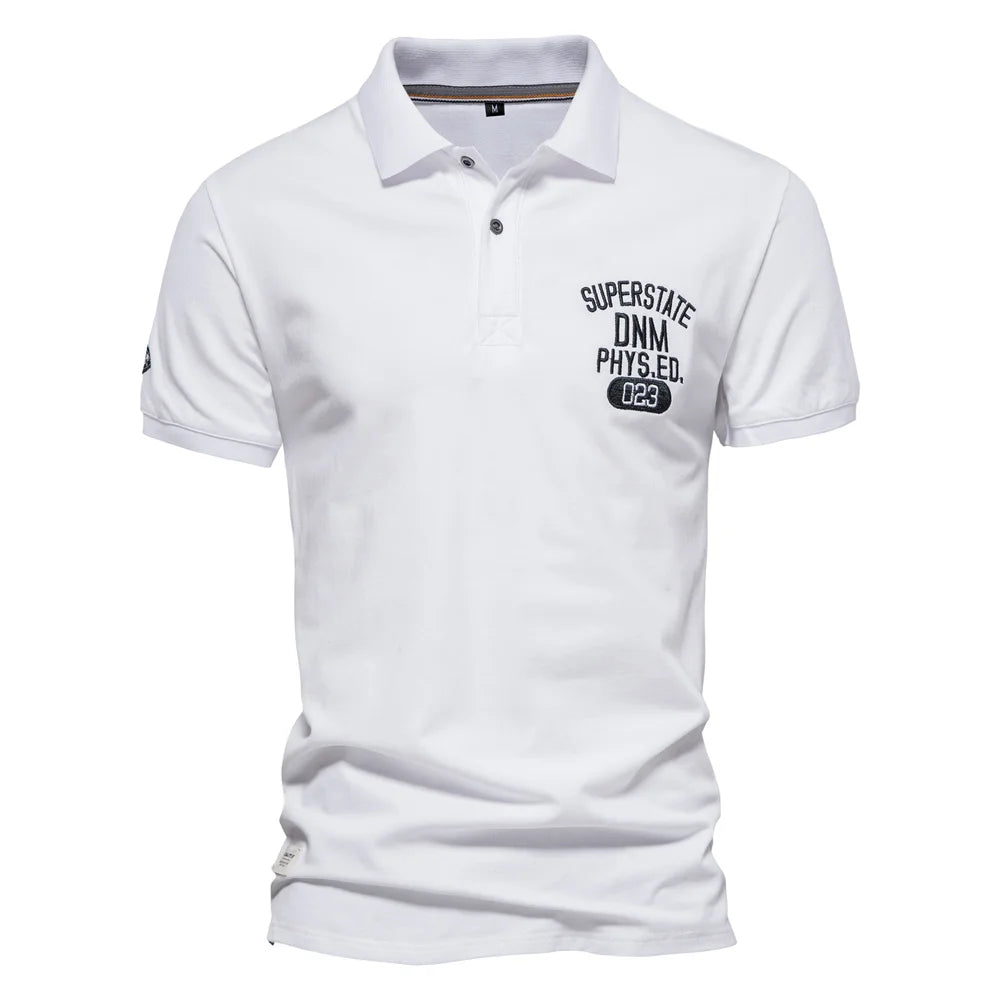 Premium Herren Poloshirt Aus Baumwolle Mit Kontrastakzent