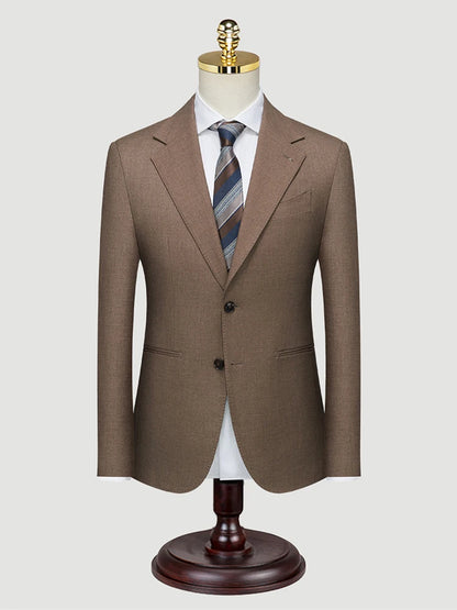 Eleganter Herrenanzug aus italienischer Wolle in Grau – Einreiher mit modischem Slim-Fit-Schnitt für Business und Hochzeit