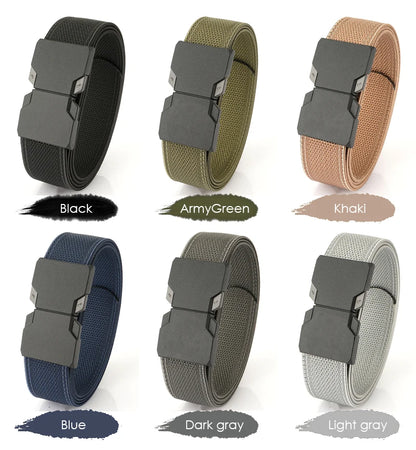 Herren-Gürtel aus elastischem Nylon mit Schnellverschluss Outdoor-Einsatz und Alltag 34 mm Breite