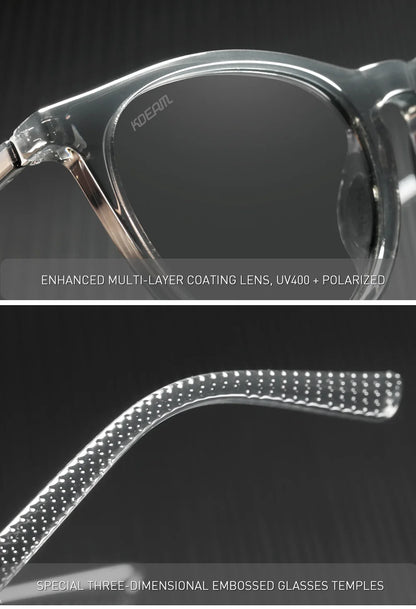 Damen-Sonnenbrille oval Vintage polarisiert Metallscharnier elegant