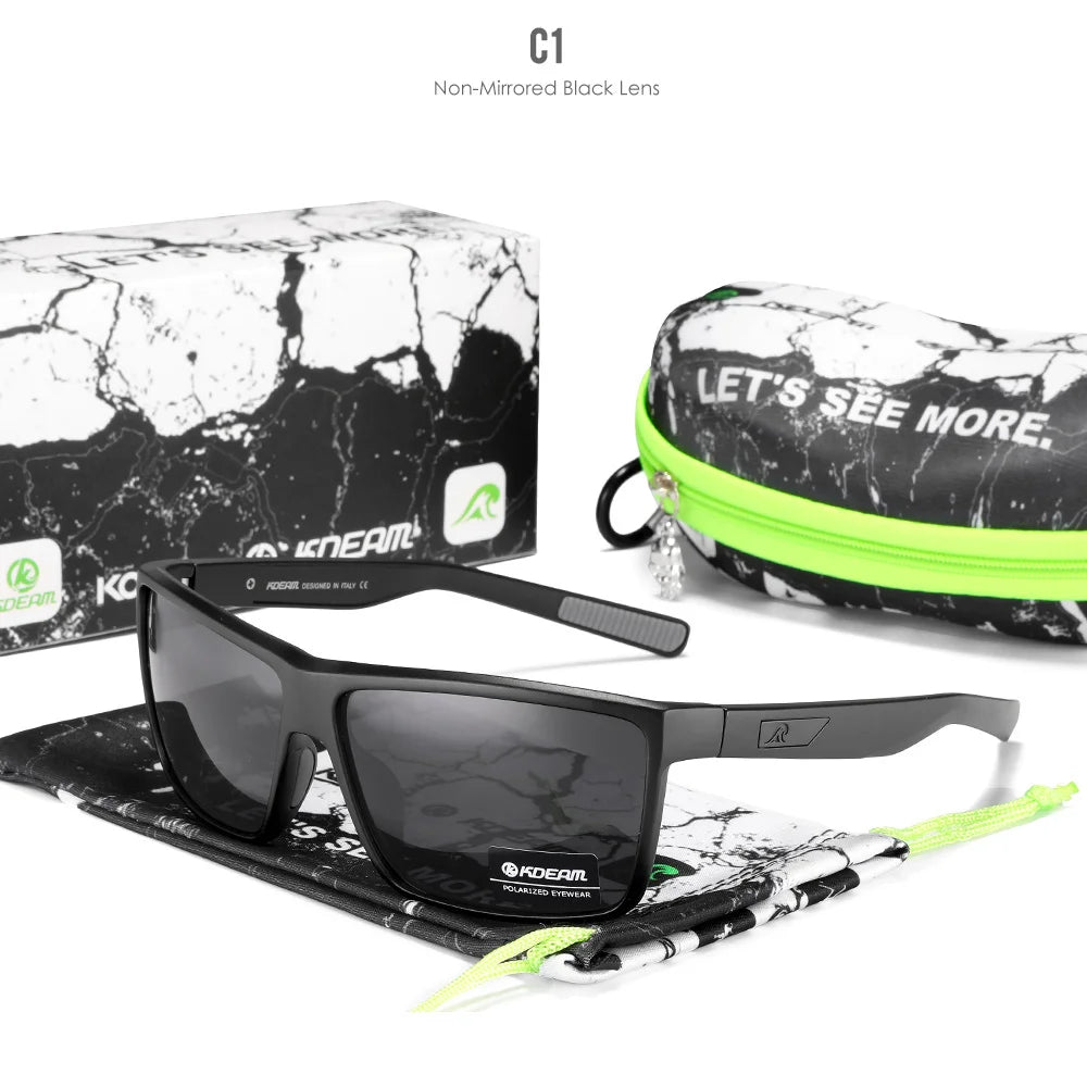 Sonnenbrille Rechteck polarisiert UV400 Beschichtung Herren