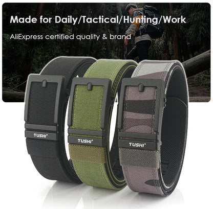 Unisex-Taktischer Gürtel aus 1100D Nylon mit Zinklegierung-Schnalle und Schnellverschluss 3,8 cm Breite
