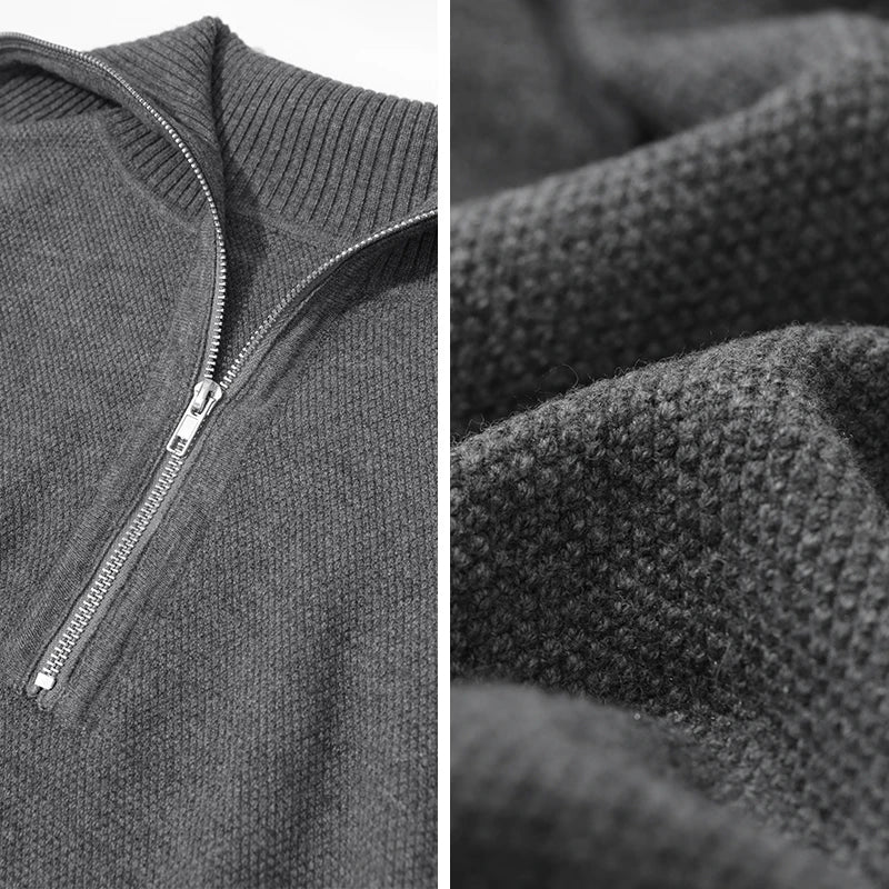 Damenstrick-Shorts mit feiner Struktur und Reißverschlussdetails