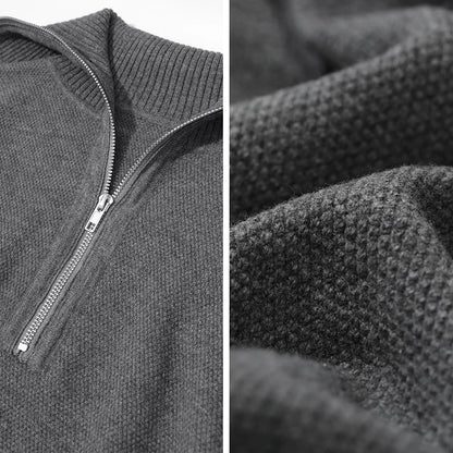 Damenstrick-Shorts mit feiner Struktur und Reißverschlussdetails
