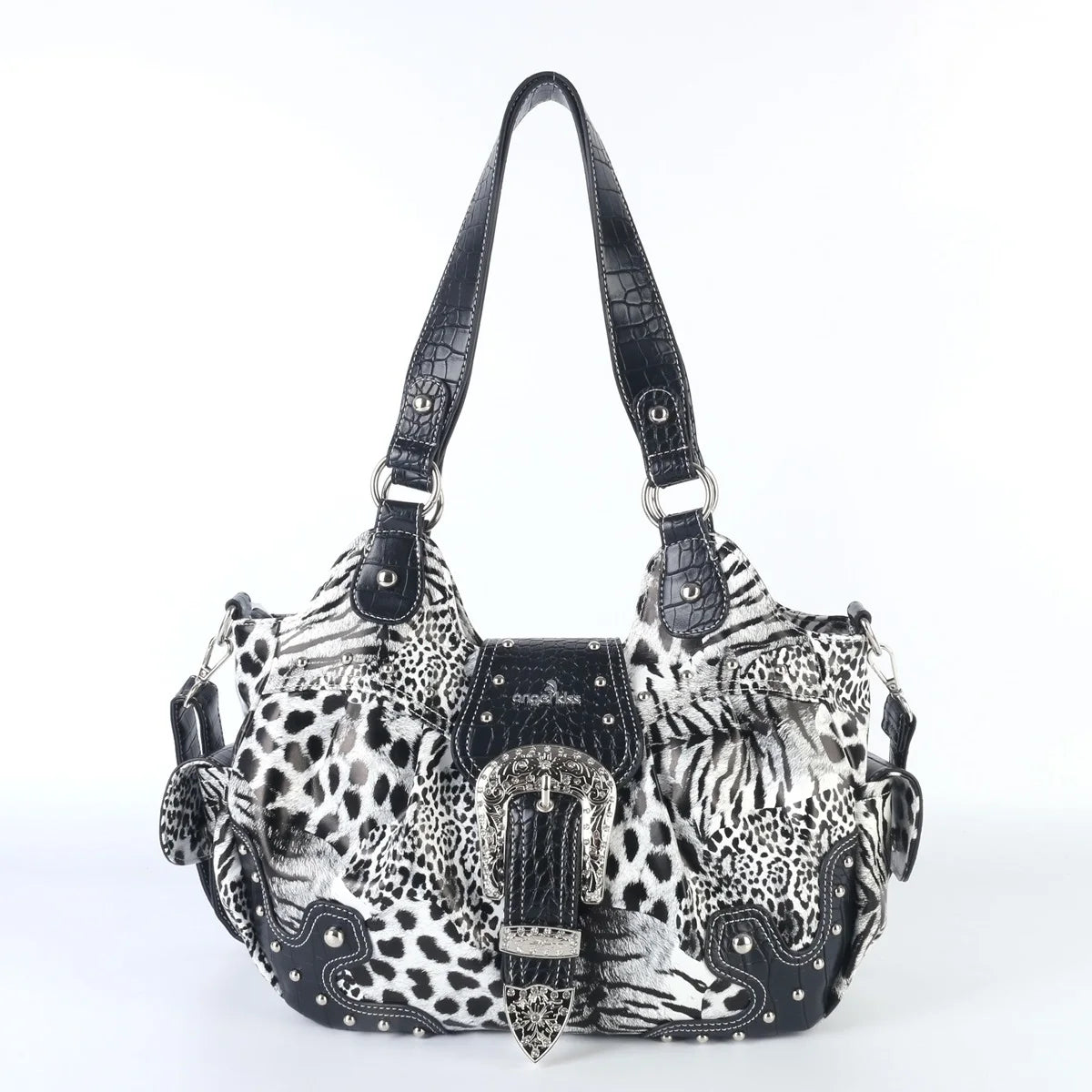 Damen-Handtasche Satchel-Stil Top-Griff mit Mehrfachfächern Innenfach Telefonfach Geldscheinfach