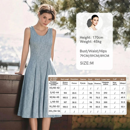 Elegantes Ärmelloses Midikleid Für Damen Mit Taillenoptik