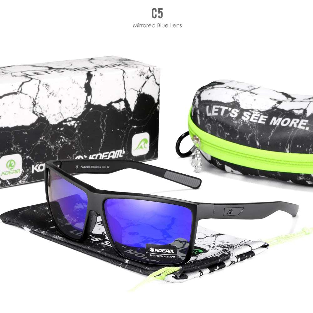 Sonnenbrille Rechteck polarisiert UV400 Beschichtung Herren