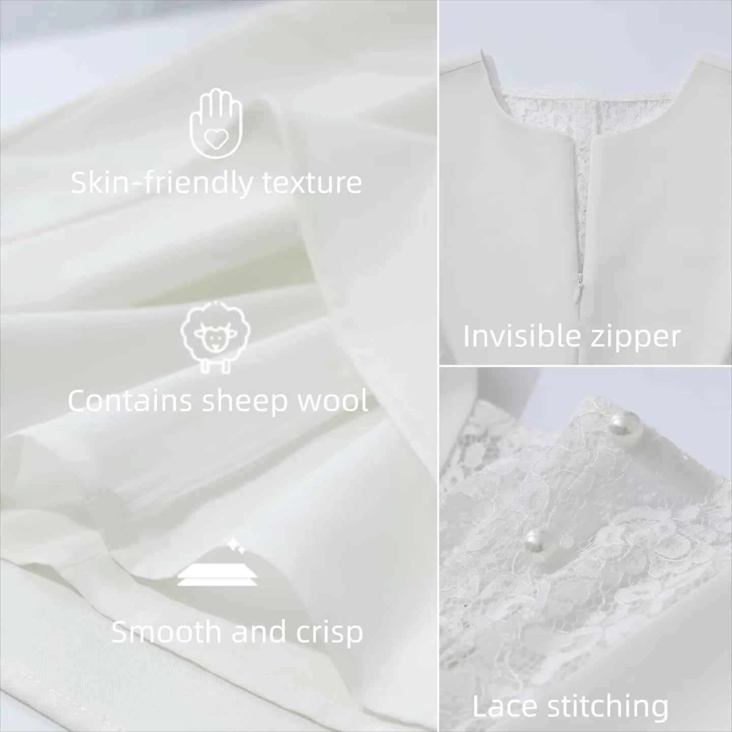 Zeitlos Elegantes Damenkleid Mit Spitze Für Büro Und Freizeit Modern