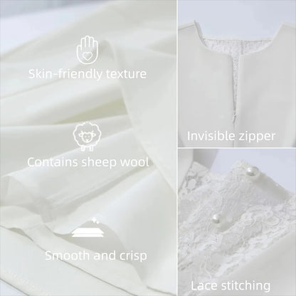 Zeitlos Elegantes Damenkleid Mit Spitze Für Büro Und Freizeit Modern