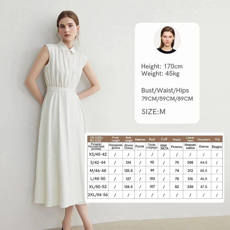 Elegantes Damen Midikleid Mit Reverskragen Ideal Für Büro Und Sommer