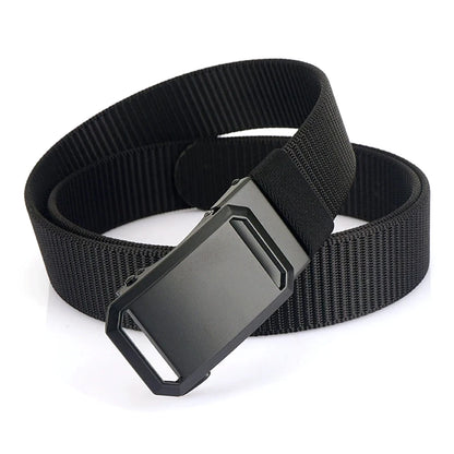 Herren-Gürtel aus Nylon mit Automatik-Schnalle, Robuster Alltags- und Outdoor-Begleiter, 3,4 cm Breit