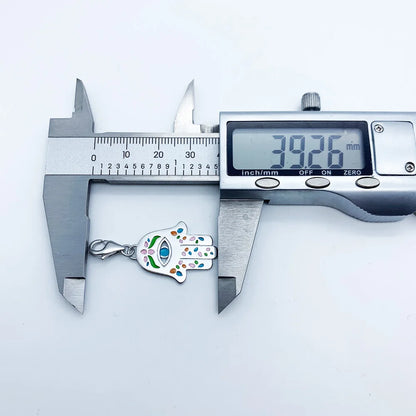 Damen-Charm-Anhänger mexikanische Hand Fatima Hamsa aus Sterlingsilber