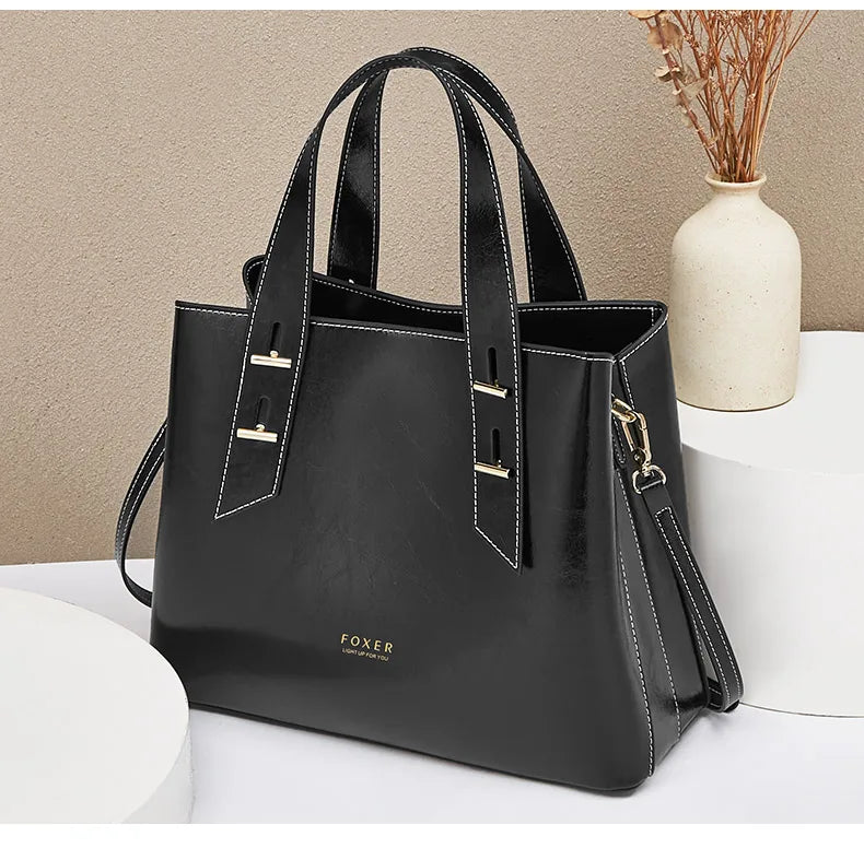 Damen Handtasche aus Split-Leder mit Crossbody Fashion Bags