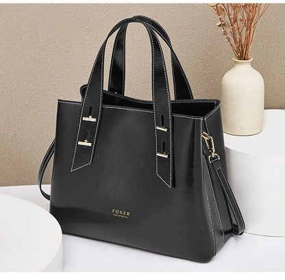 Damen Handtasche aus Split-Leder mit Crossbody Fashion Bags