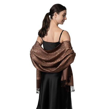 Damen Jacquard Schal ethnisch Kaschmir dick weich Halstuch Bandana Outdoor