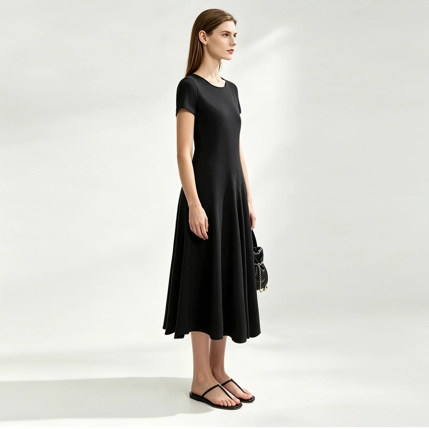 Stilvolles Damen Midikleid Mit Stretch Für Büro Und Alltag