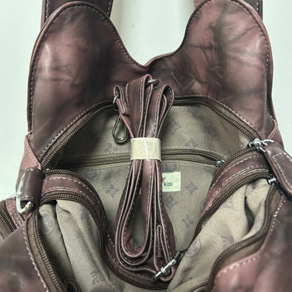 Damen-Handtasche Aus PU-Leder Vintage Stil Große Kapazität Schultertasche Für Alltag