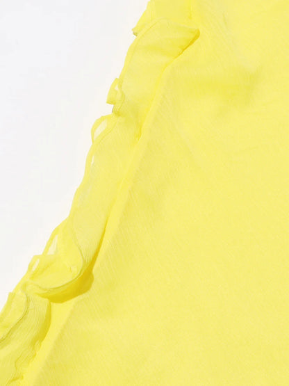 Lässige Damenbluse mit Stehkragen und langen Ärmeln im Patchwork-Design – transparent und stilvoll.
