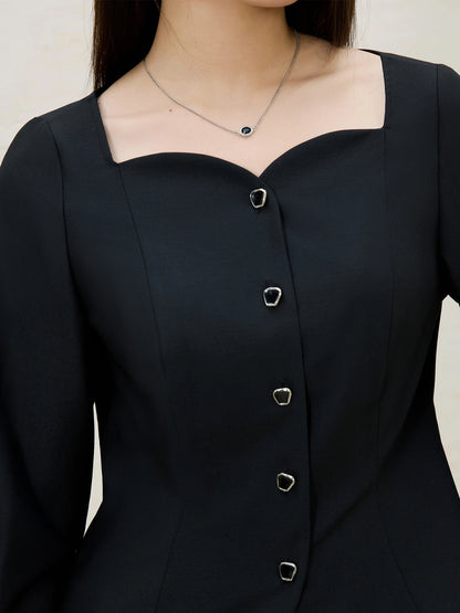 Langärmlige Damenbluse aus 100% Baumwolle in Blau und Pink – ideal für den Herbst und den Arbeitsalltag