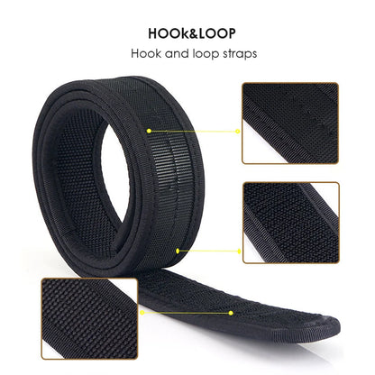 Herren-Gürtel Aus Nylon Mit Klettverschluss Breite 3,8 cm Verstellbare Länge 95-135 cm