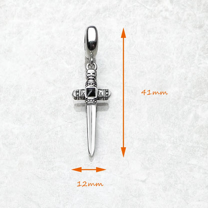 Damen-Charm-Anhänger Schwert Brave Rebels Europa aus Sterlingsilber