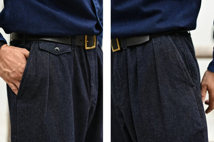 Männer Jeans im Vintage-Stil mit weitem Bein für den Sommer