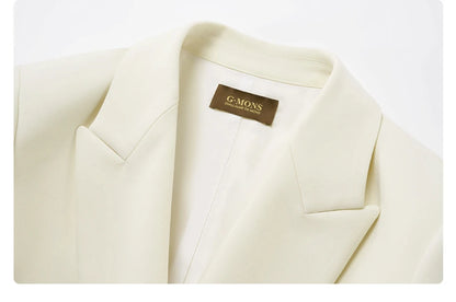 Eleganter Damen-Anzug mit Blazer und Hose – ideal für Büro und festliche Anlässe, in Schwarz mit Ein-Knopf-Design, XS-2XL