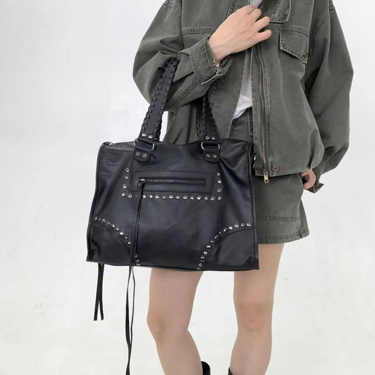 Damen-Tote Tasche Große Kapazität Aus Weichem PU-Leder Ideal für Alltag Reisen und Freizeit
