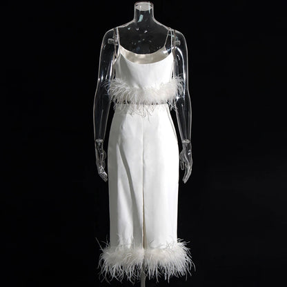 Elegantes ärmelloses Damen-Minikleid mit V-Ausschnitt und Kettendetails im Patchwork-Design