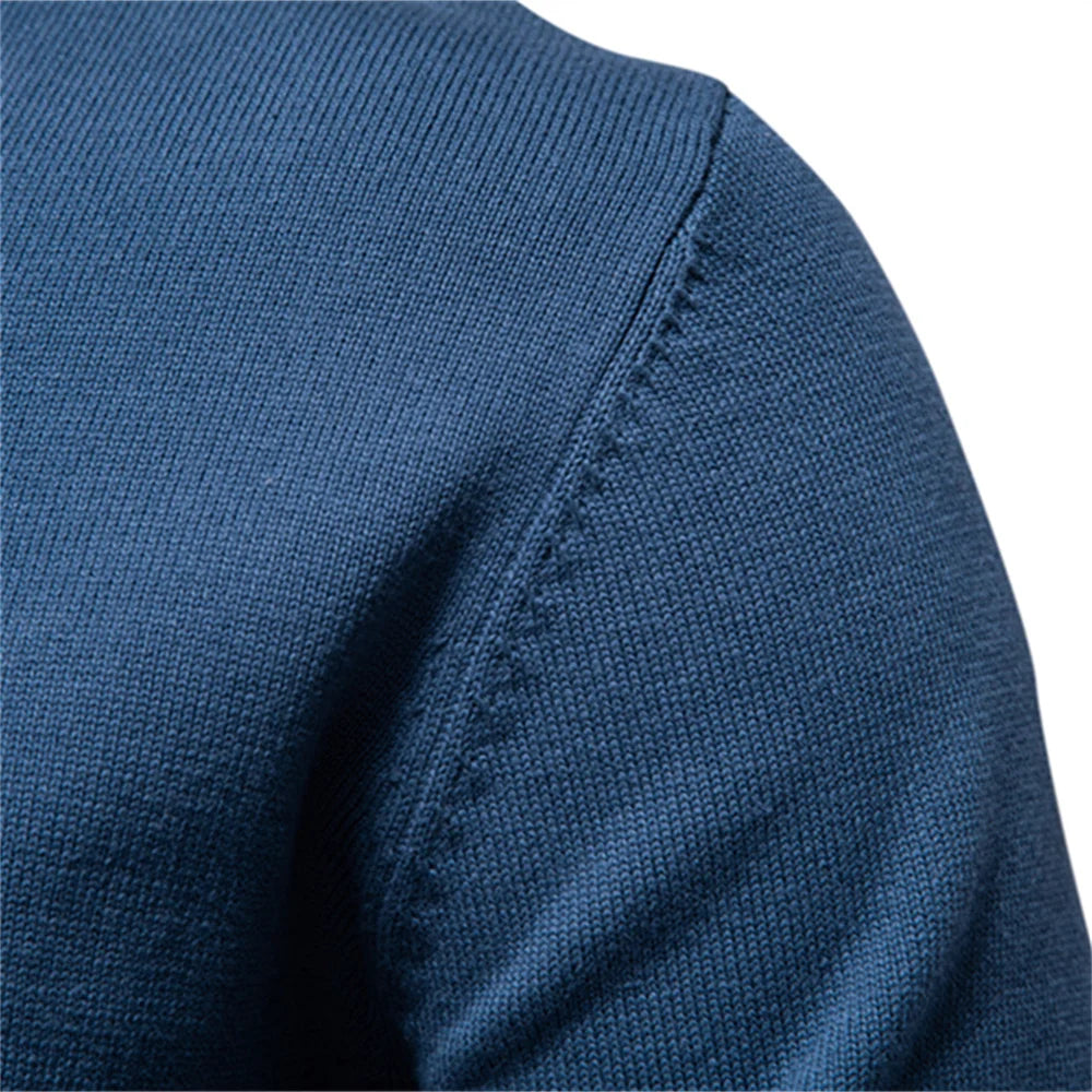 Herren Pullover aus massiver Baumwolle mit Rundhalsausschnitt und klassischem Design