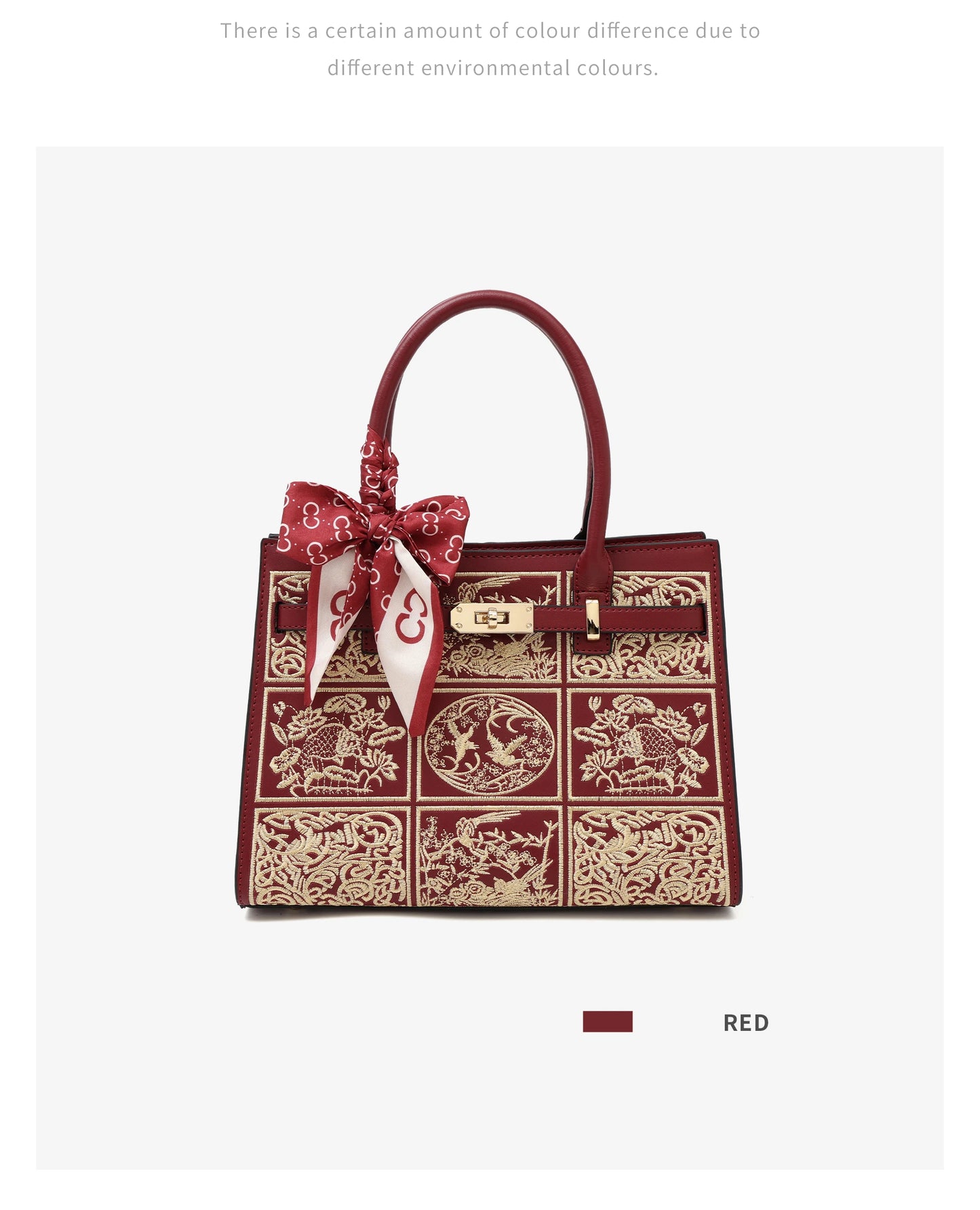 Damen Handtasche Aus Split-Leder Mit Crossbody-Tasche Im Chinesischen Stil