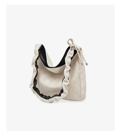 Damen Schultertasche aus Soft Synthetic Leather mit Casual Tote Bag Großkapazität