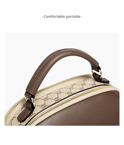 Damen Schultertasche aus PVC-Leder Im Vintage-Stil Crossbody