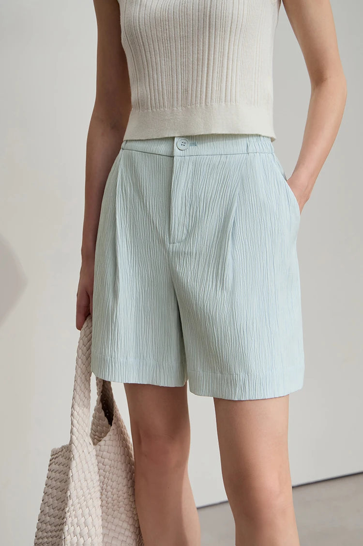 Damen Blazer Shorts aus leichtem Material für den Sommer 2025 mit Taschen