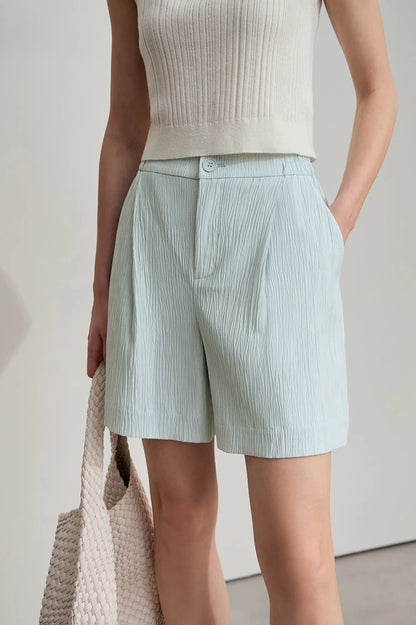 Damen Blazer Shorts aus leichtem Material für den Sommer 2025 mit Taschen