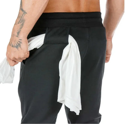 LOGO-freie Muscle Herren Sporthose Herren Fitness Hängende Handtuchhose Lauftraining Fußhose