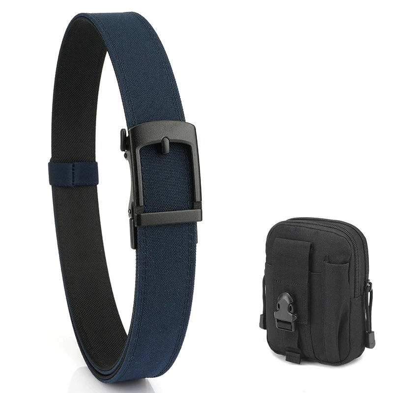 VATLY EDC Casual Gürtel Herren Nylon Rigid Military Automatik-Schnalle